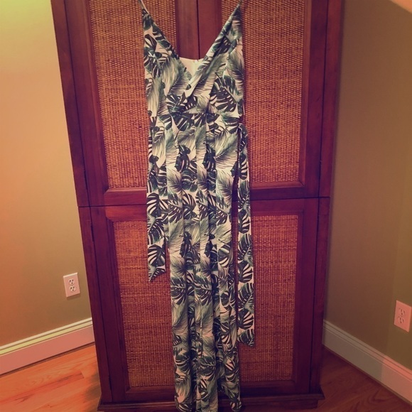 Massimo Fabbro Jumpsuit Tropical Green size 8 - Picture 2 of 5